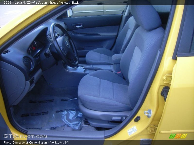 Speed Yellow / Black 2003 Mazda MAZDA6 s Sedan