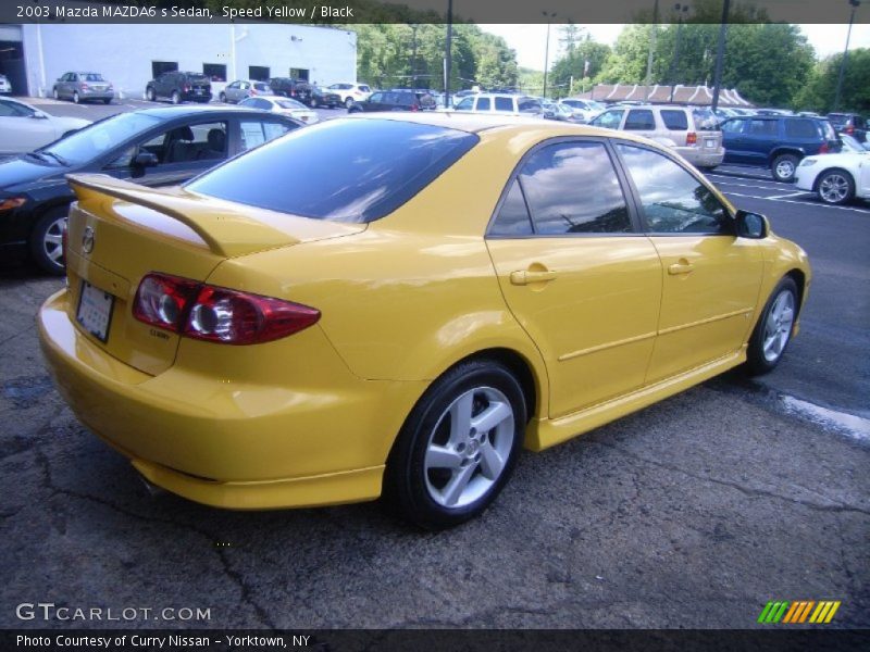 Speed Yellow / Black 2003 Mazda MAZDA6 s Sedan