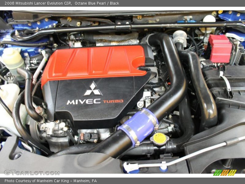 Octane Blue Pearl / Black 2008 Mitsubishi Lancer Evolution GSR