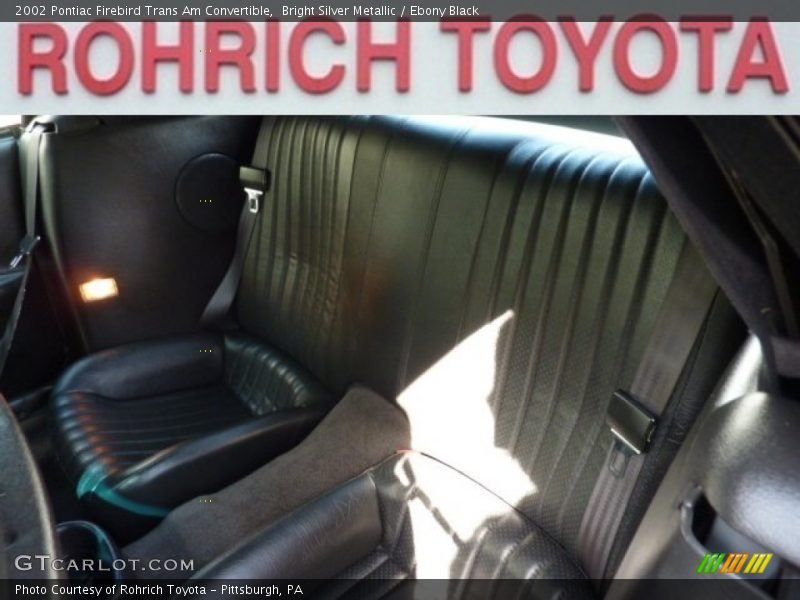 Bright Silver Metallic / Ebony Black 2002 Pontiac Firebird Trans Am Convertible