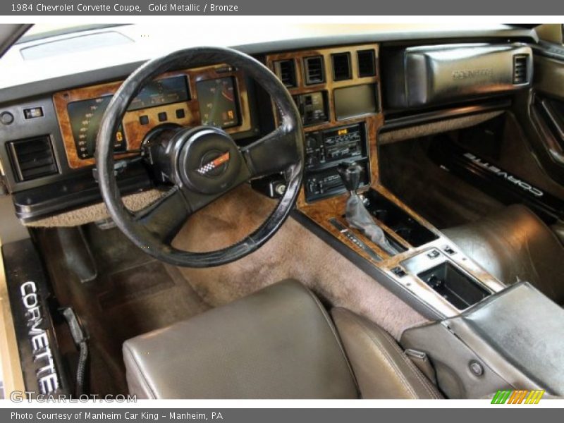 Bronze Interior - 1984 Corvette Coupe 