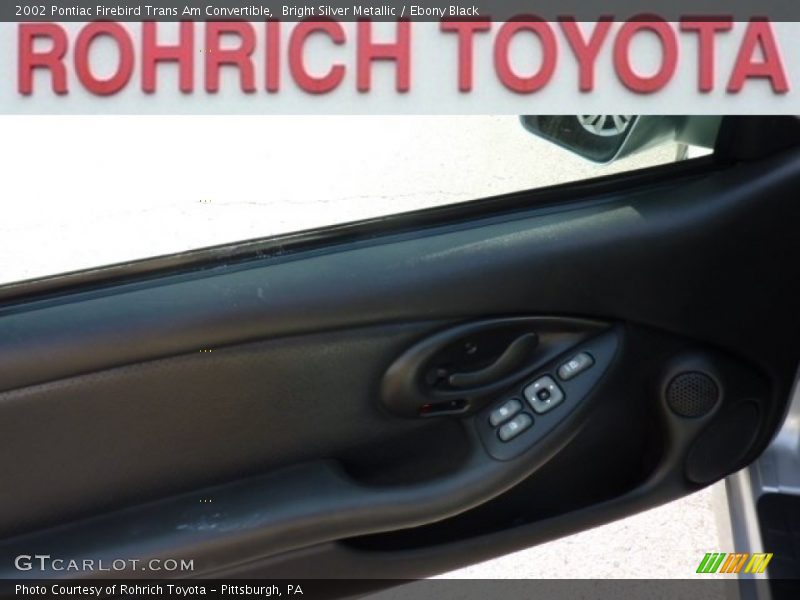 Bright Silver Metallic / Ebony Black 2002 Pontiac Firebird Trans Am Convertible
