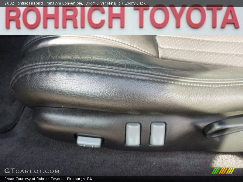 Bright Silver Metallic / Ebony Black 2002 Pontiac Firebird Trans Am Convertible