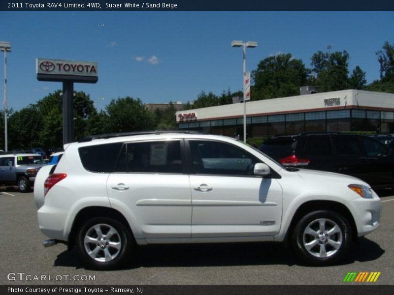 Super White / Sand Beige 2011 Toyota RAV4 Limited 4WD