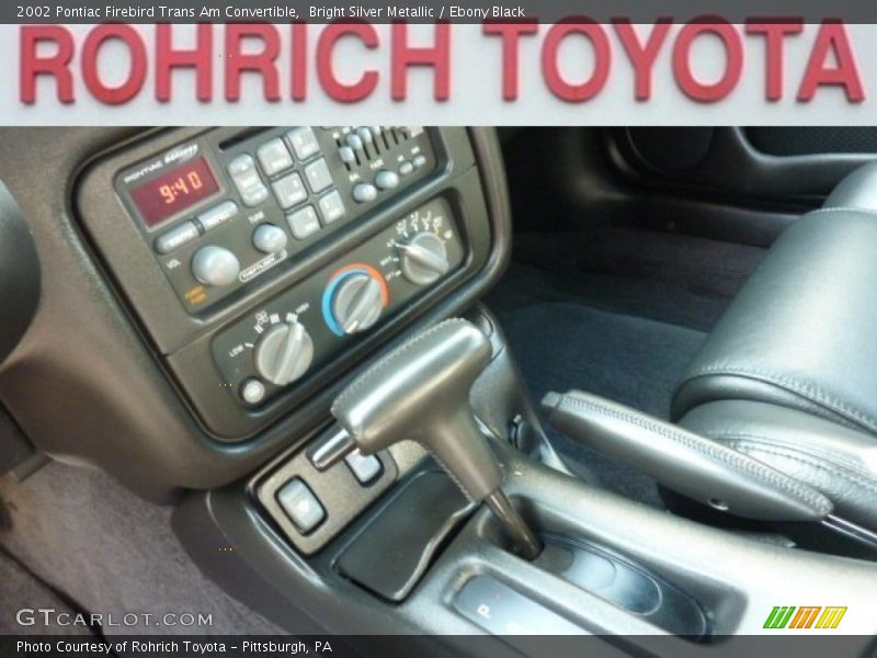 Bright Silver Metallic / Ebony Black 2002 Pontiac Firebird Trans Am Convertible