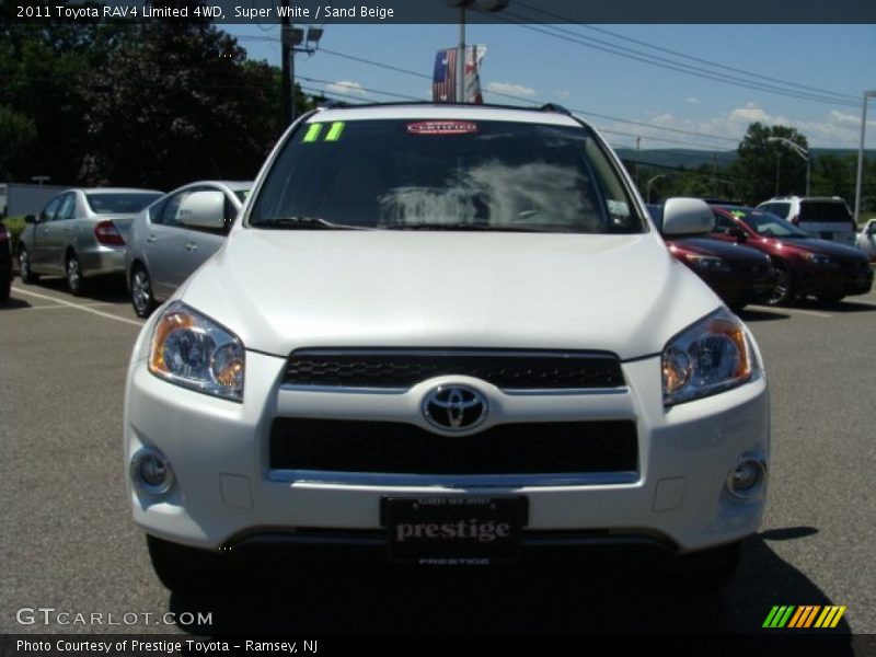 Super White / Sand Beige 2011 Toyota RAV4 Limited 4WD
