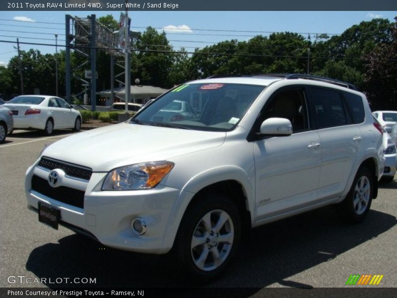 Super White / Sand Beige 2011 Toyota RAV4 Limited 4WD