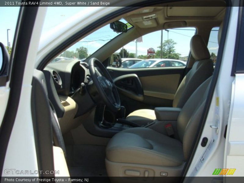 Super White / Sand Beige 2011 Toyota RAV4 Limited 4WD