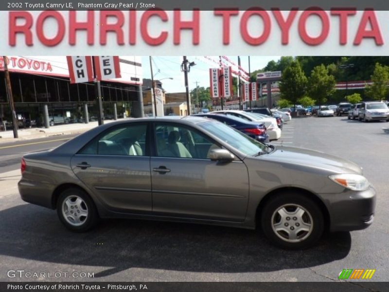 Phantom Gray Pearl / Stone 2002 Toyota Camry LE