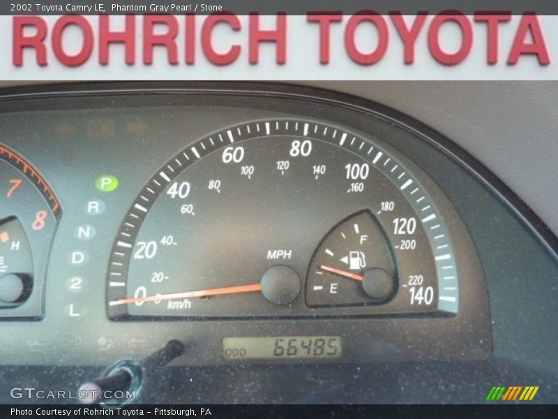 Phantom Gray Pearl / Stone 2002 Toyota Camry LE