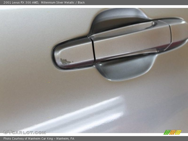 Millennium Silver Metallic / Black 2001 Lexus RX 300 AWD