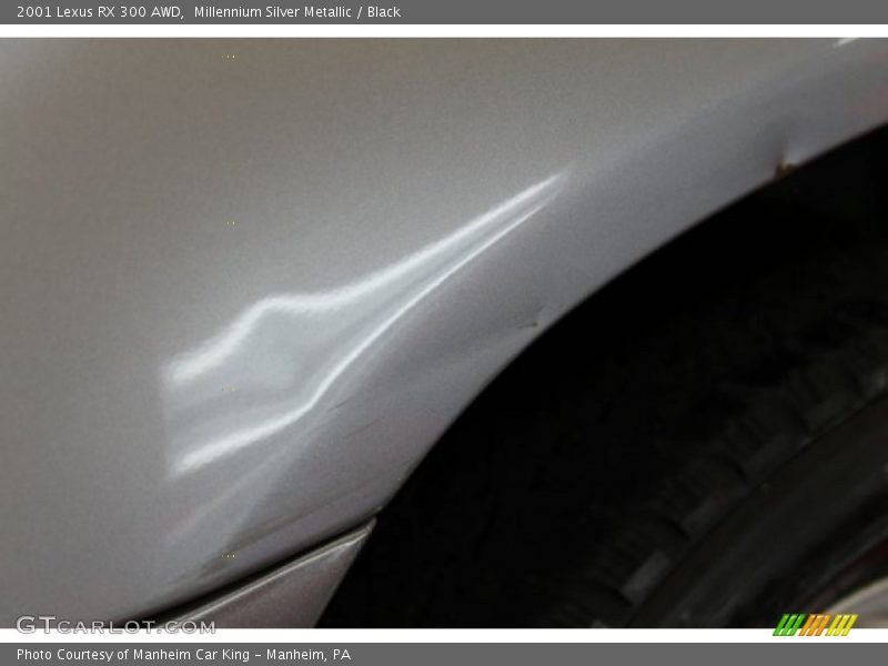 Millennium Silver Metallic / Black 2001 Lexus RX 300 AWD