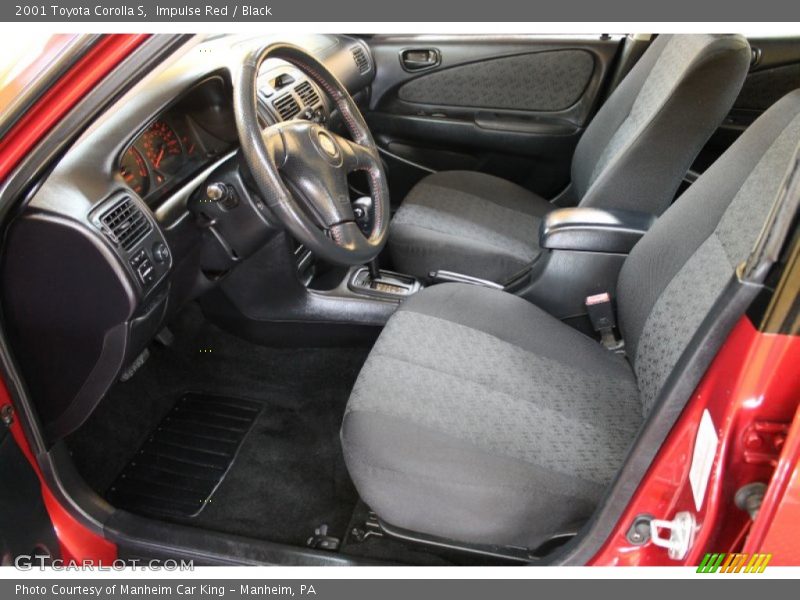  2001 Corolla S Black Interior