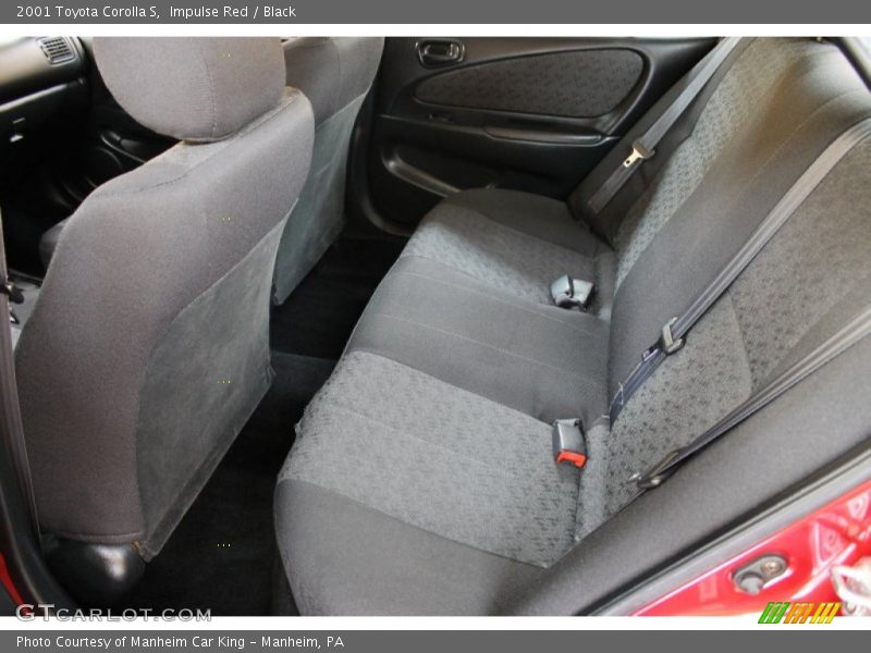 Impulse Red / Black 2001 Toyota Corolla S