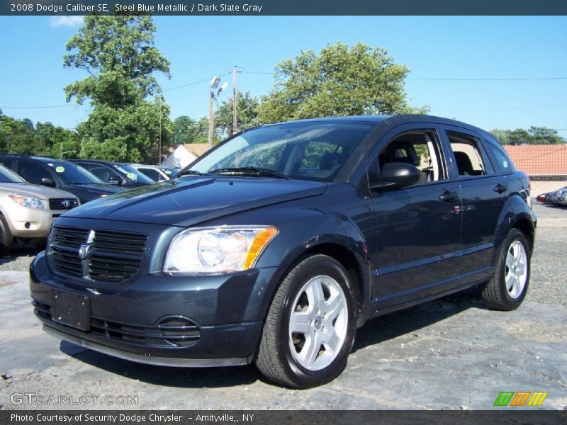 Steel Blue Metallic / Dark Slate Gray 2008 Dodge Caliber SE