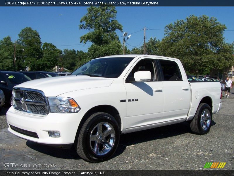 Stone White / Dark Slate/Medium Graystone 2009 Dodge Ram 1500 Sport Crew Cab 4x4