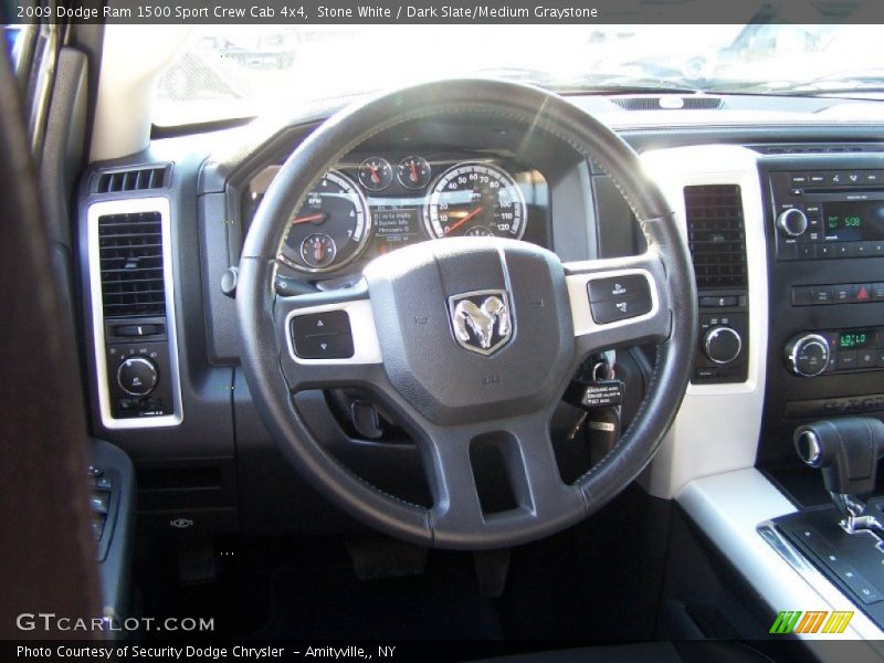 Stone White / Dark Slate/Medium Graystone 2009 Dodge Ram 1500 Sport Crew Cab 4x4