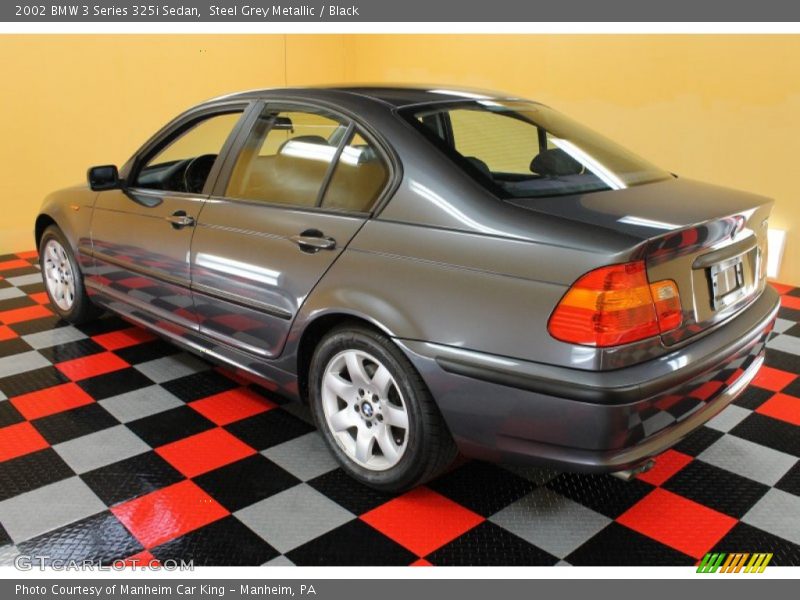Steel Grey Metallic / Black 2002 BMW 3 Series 325i Sedan