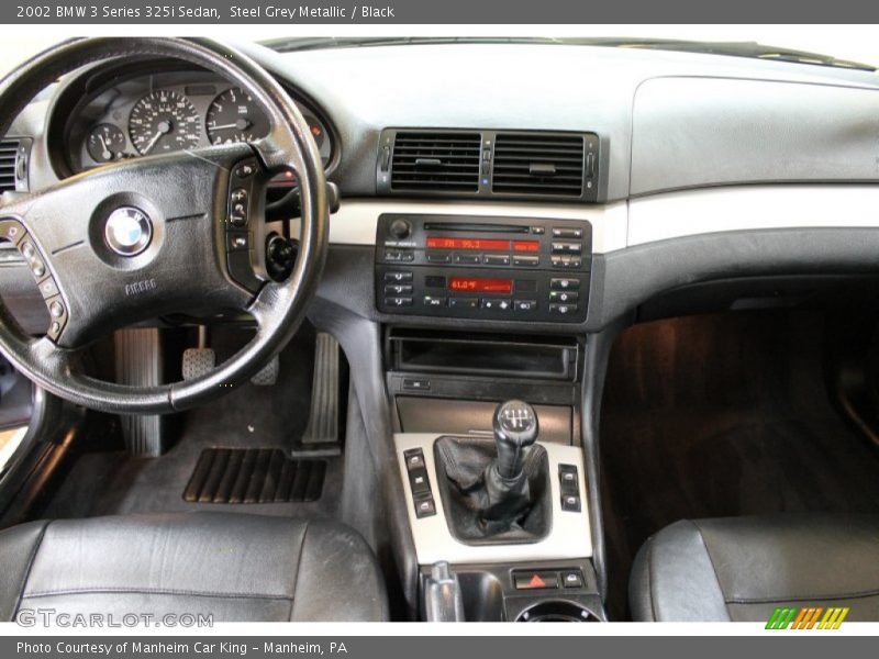 Steel Grey Metallic / Black 2002 BMW 3 Series 325i Sedan
