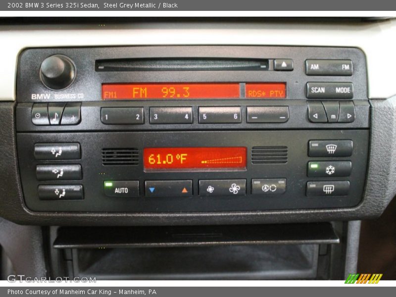 Steel Grey Metallic / Black 2002 BMW 3 Series 325i Sedan