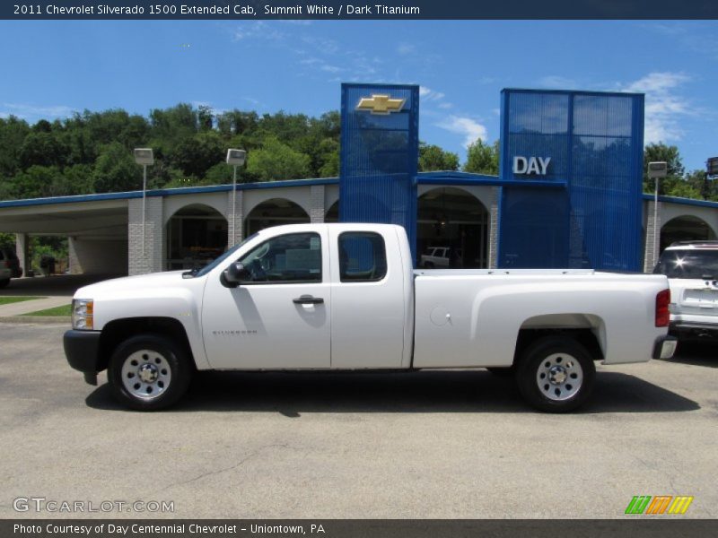 Summit White / Dark Titanium 2011 Chevrolet Silverado 1500 Extended Cab