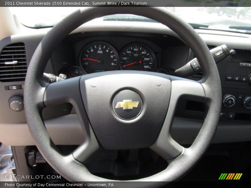 Summit White / Dark Titanium 2011 Chevrolet Silverado 1500 Extended Cab