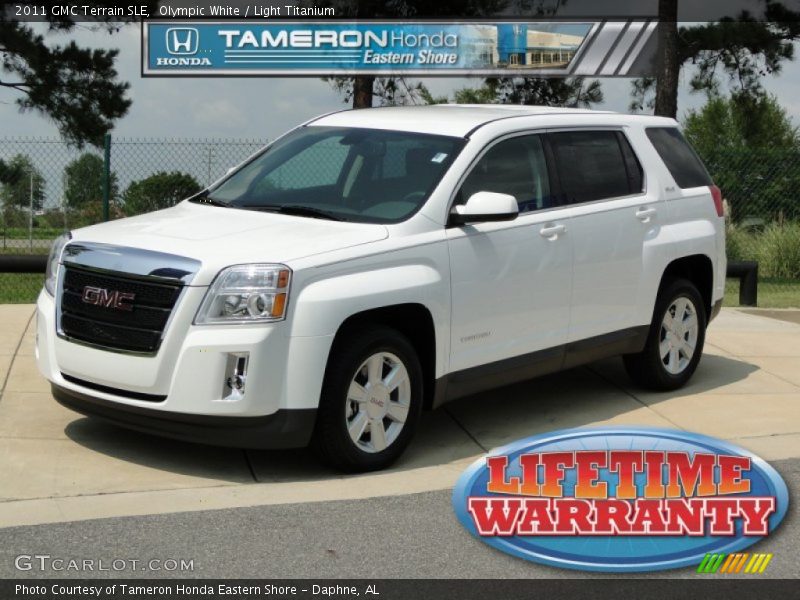 Olympic White / Light Titanium 2011 GMC Terrain SLE