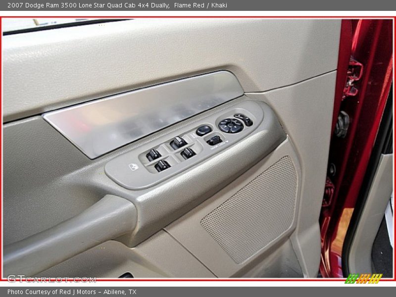Flame Red / Khaki 2007 Dodge Ram 3500 Lone Star Quad Cab 4x4 Dually