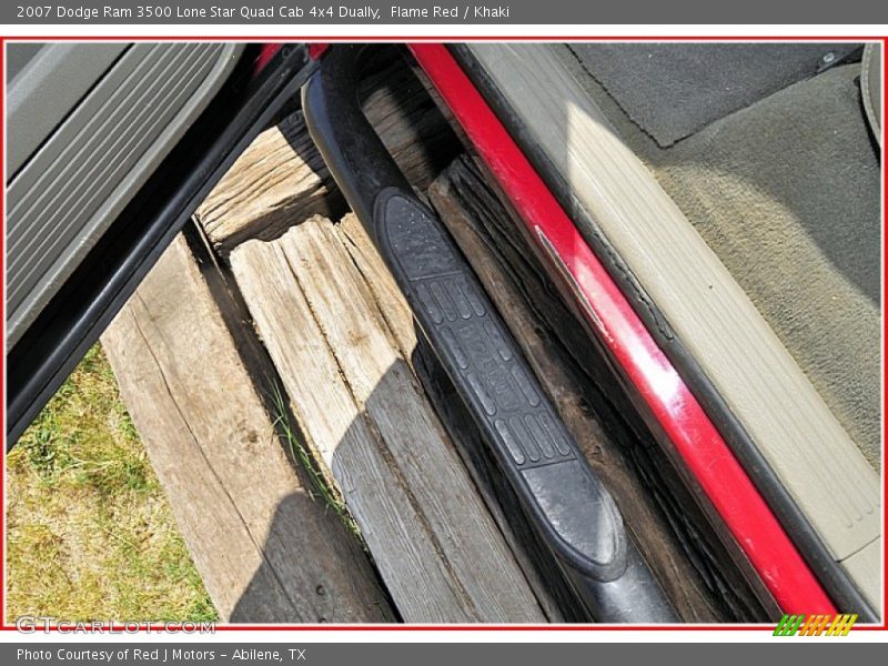 Flame Red / Khaki 2007 Dodge Ram 3500 Lone Star Quad Cab 4x4 Dually