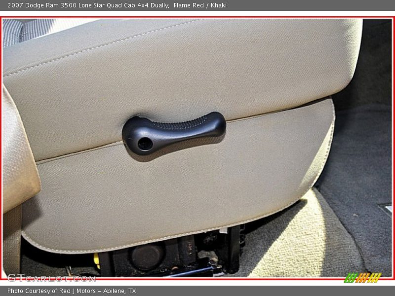 Flame Red / Khaki 2007 Dodge Ram 3500 Lone Star Quad Cab 4x4 Dually