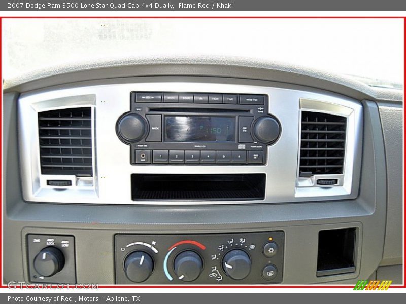 Flame Red / Khaki 2007 Dodge Ram 3500 Lone Star Quad Cab 4x4 Dually