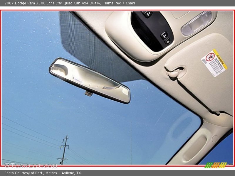 Flame Red / Khaki 2007 Dodge Ram 3500 Lone Star Quad Cab 4x4 Dually
