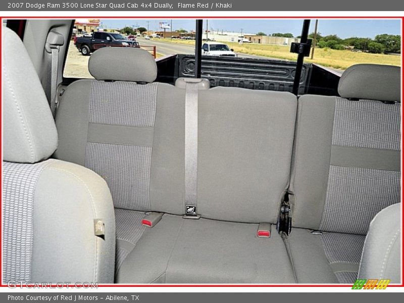 Flame Red / Khaki 2007 Dodge Ram 3500 Lone Star Quad Cab 4x4 Dually