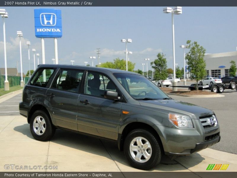 Nimbus Gray Metallic / Gray 2007 Honda Pilot LX