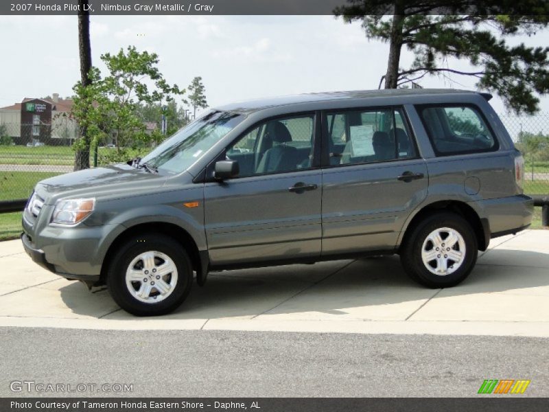 Nimbus Gray Metallic / Gray 2007 Honda Pilot LX