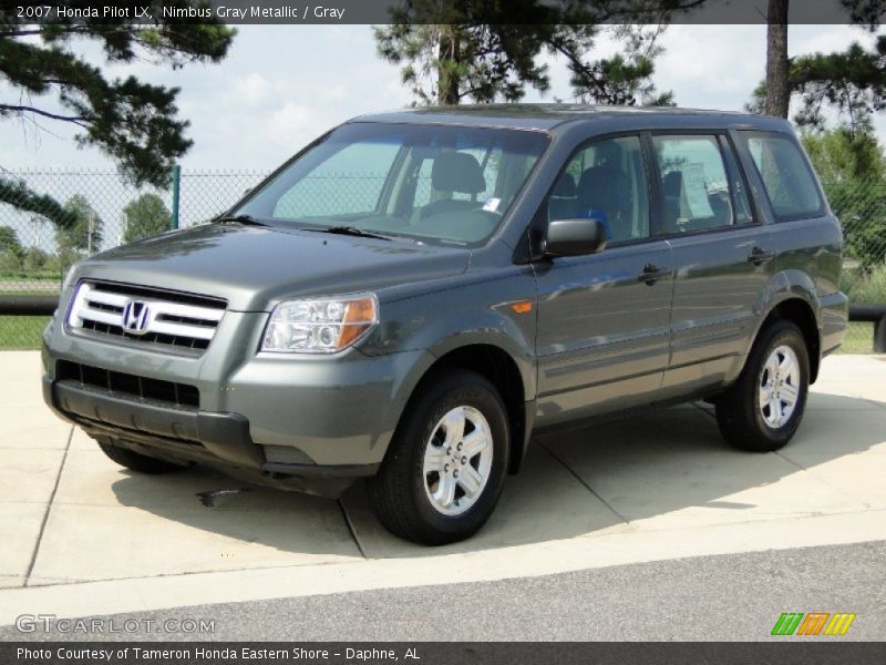 Nimbus Gray Metallic / Gray 2007 Honda Pilot LX