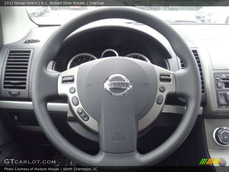 Brilliant Silver Metallic / Charcoal 2012 Nissan Sentra 2.0 S