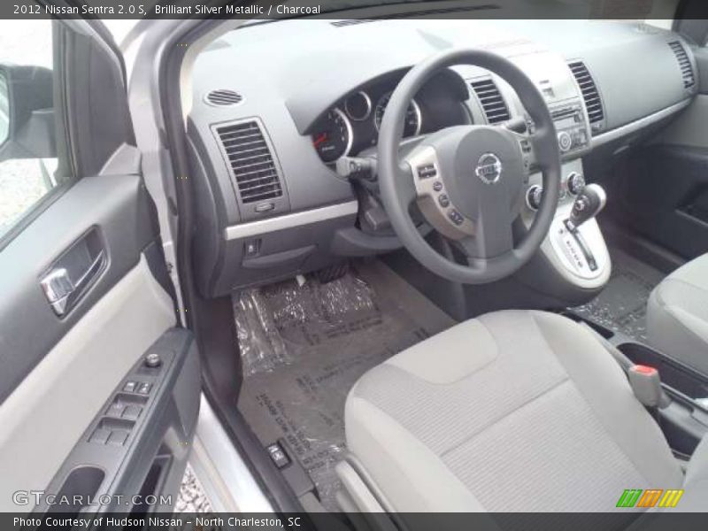 Brilliant Silver Metallic / Charcoal 2012 Nissan Sentra 2.0 S