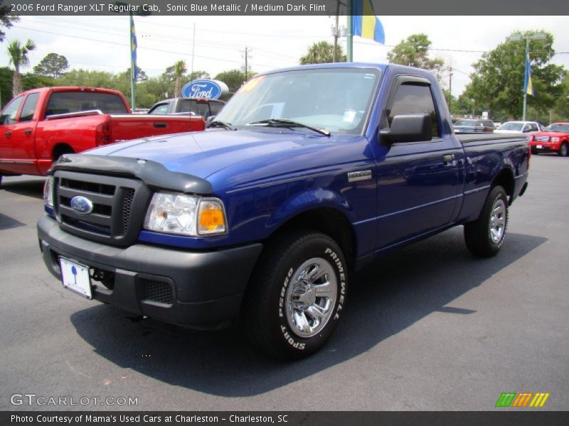 Sonic Blue Metallic / Medium Dark Flint 2006 Ford Ranger XLT Regular Cab