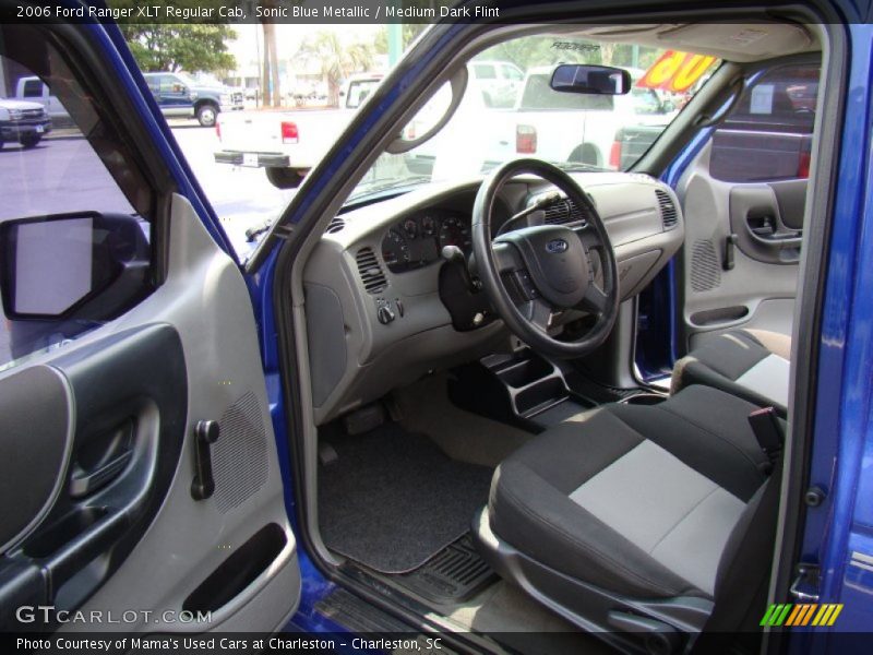 Sonic Blue Metallic / Medium Dark Flint 2006 Ford Ranger XLT Regular Cab