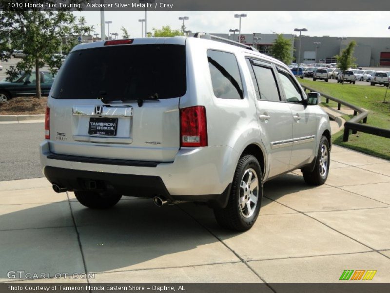 Alabaster Silver Metallic / Gray 2010 Honda Pilot Touring