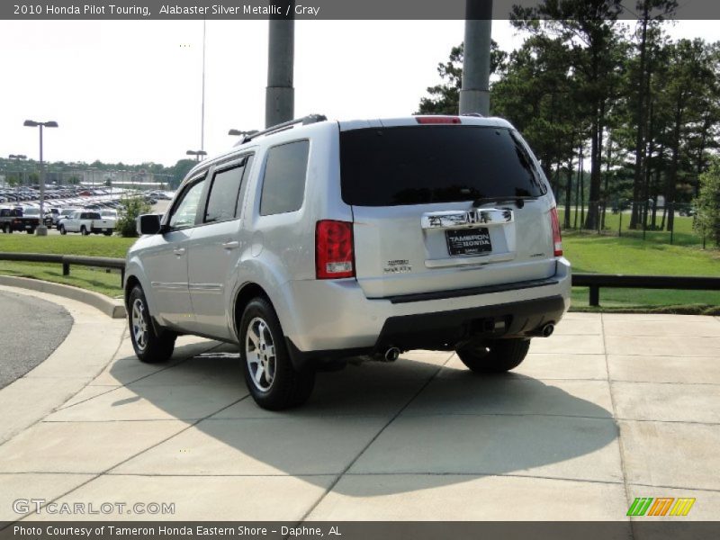 Alabaster Silver Metallic / Gray 2010 Honda Pilot Touring