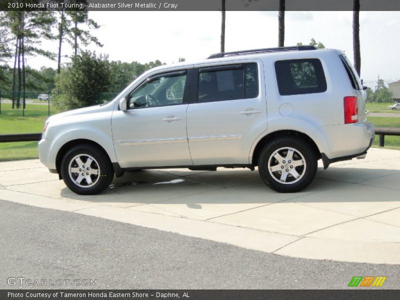 Alabaster Silver Metallic / Gray 2010 Honda Pilot Touring