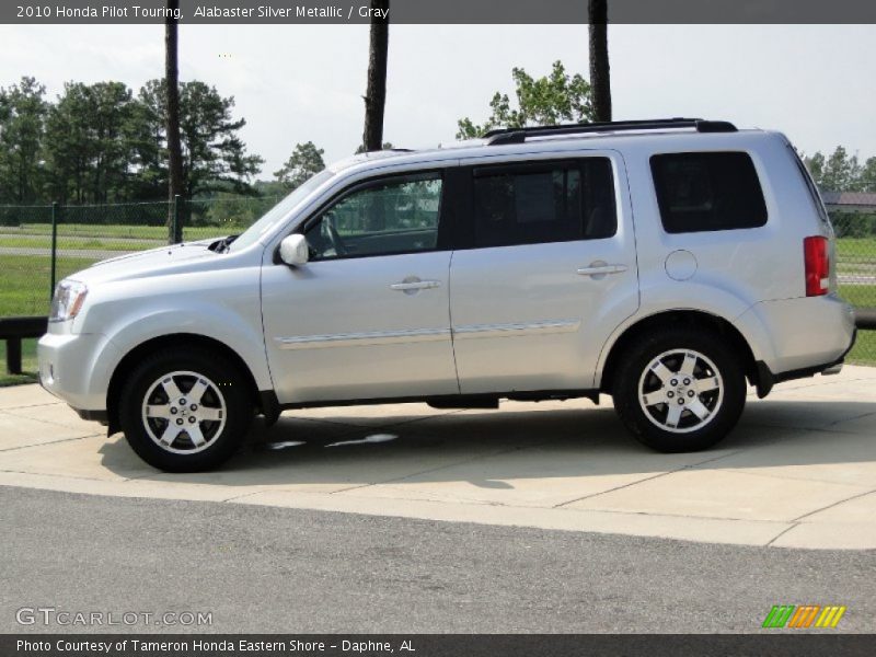 Alabaster Silver Metallic / Gray 2010 Honda Pilot Touring