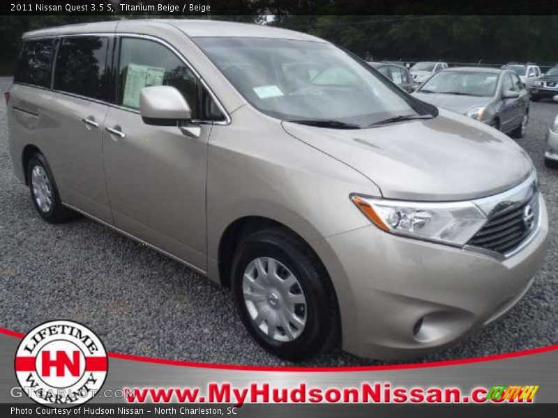 Titanium Beige / Beige 2011 Nissan Quest 3.5 S