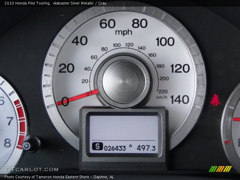 Alabaster Silver Metallic / Gray 2010 Honda Pilot Touring