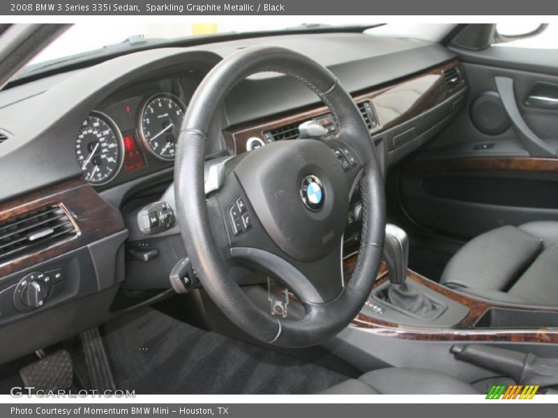Sparkling Graphite Metallic / Black 2008 BMW 3 Series 335i Sedan