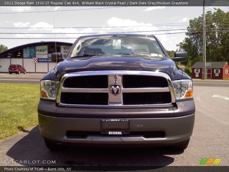 Brilliant Black Crystal Pearl / Dark Slate Gray/Medium Graystone 2011 Dodge Ram 1500 ST Regular Cab 4x4