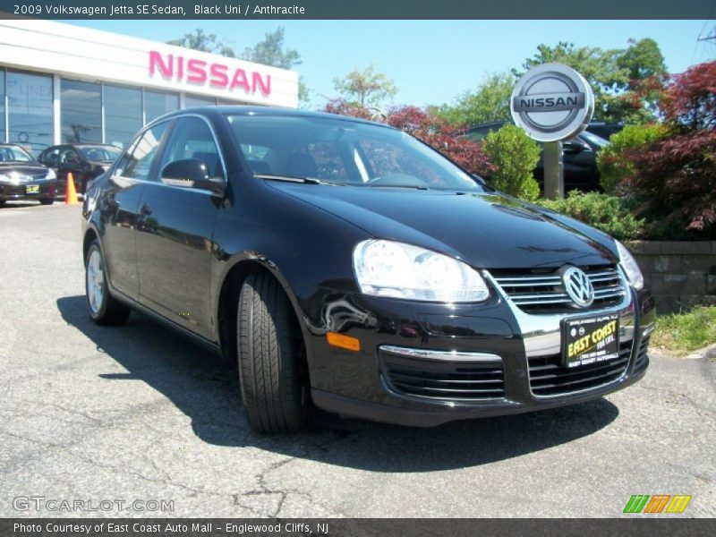 Black Uni / Anthracite 2009 Volkswagen Jetta SE Sedan