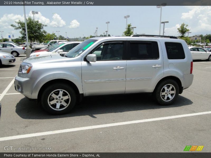 Alabaster Silver Metallic / Gray 2010 Honda Pilot Touring